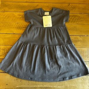 Jax and Lennon ribbed tiered dress